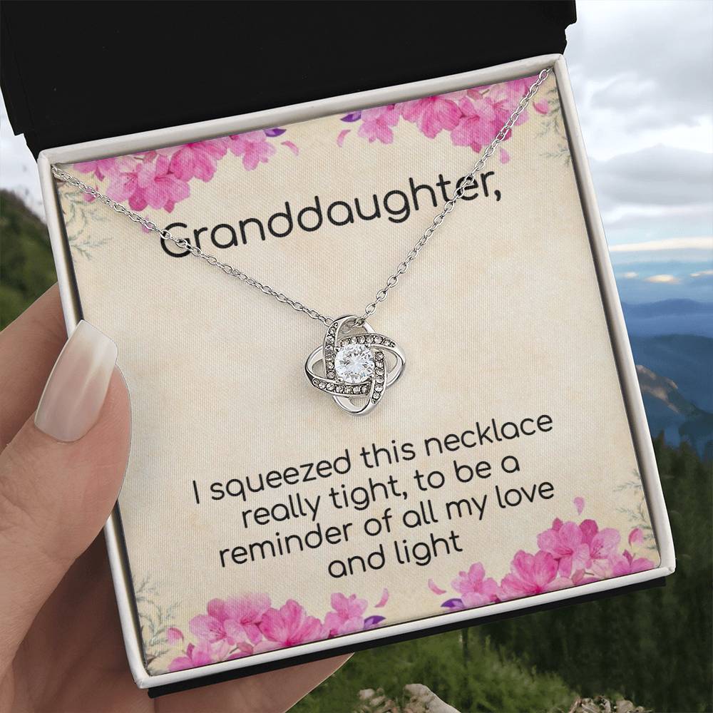Granddaughter Love and Light Sparkling Necklace