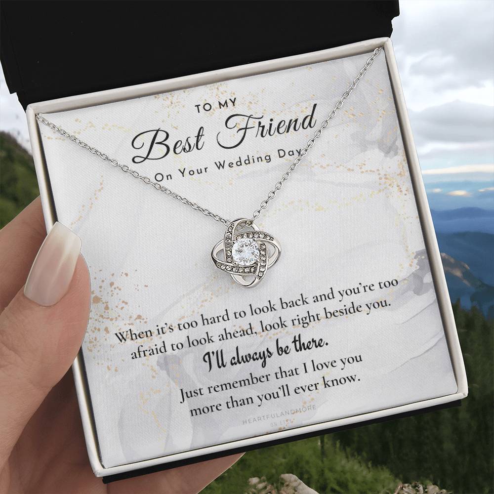 Best Friend Gift on Her Wedding Day, Best Friend to Bride Necklace, Best Friend Gift to Bride, Bride Gift From Maid of Honor, to My Best Friend