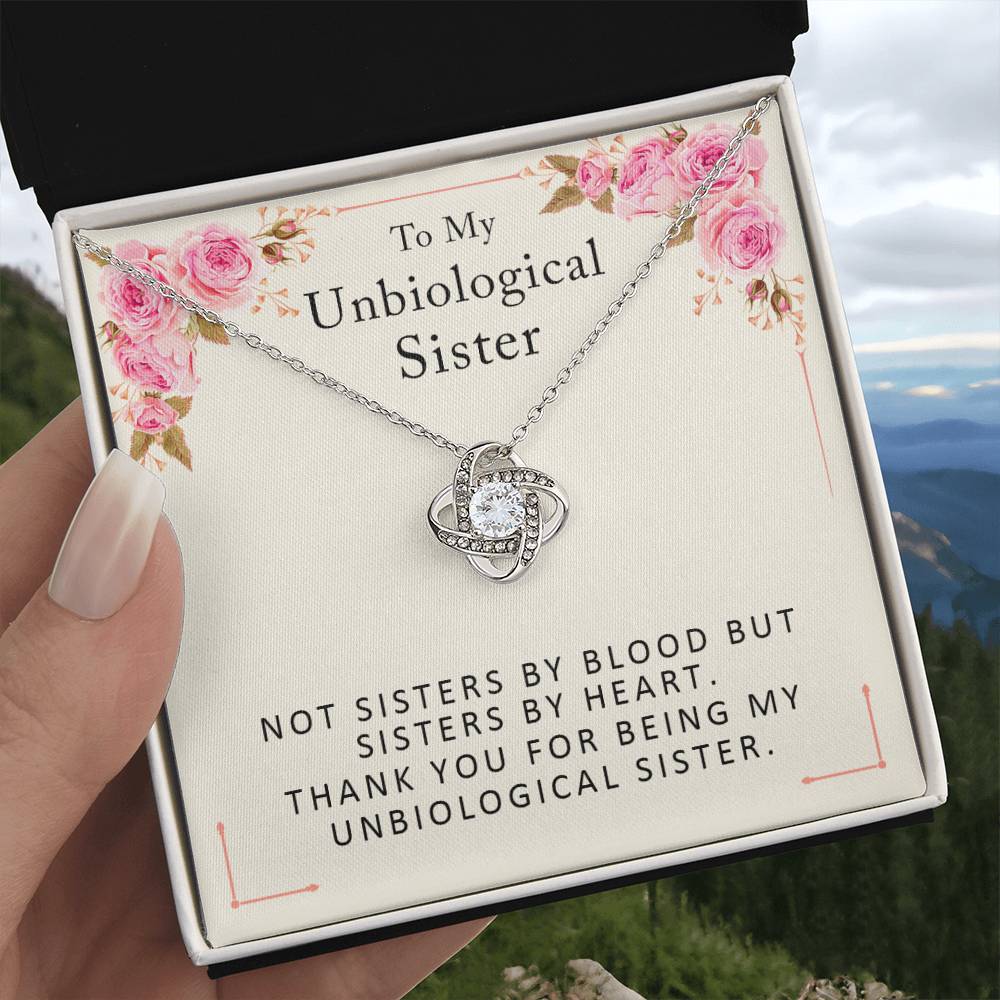 Unbiological Sister Necklace - Birthday Gifts for Best Friend