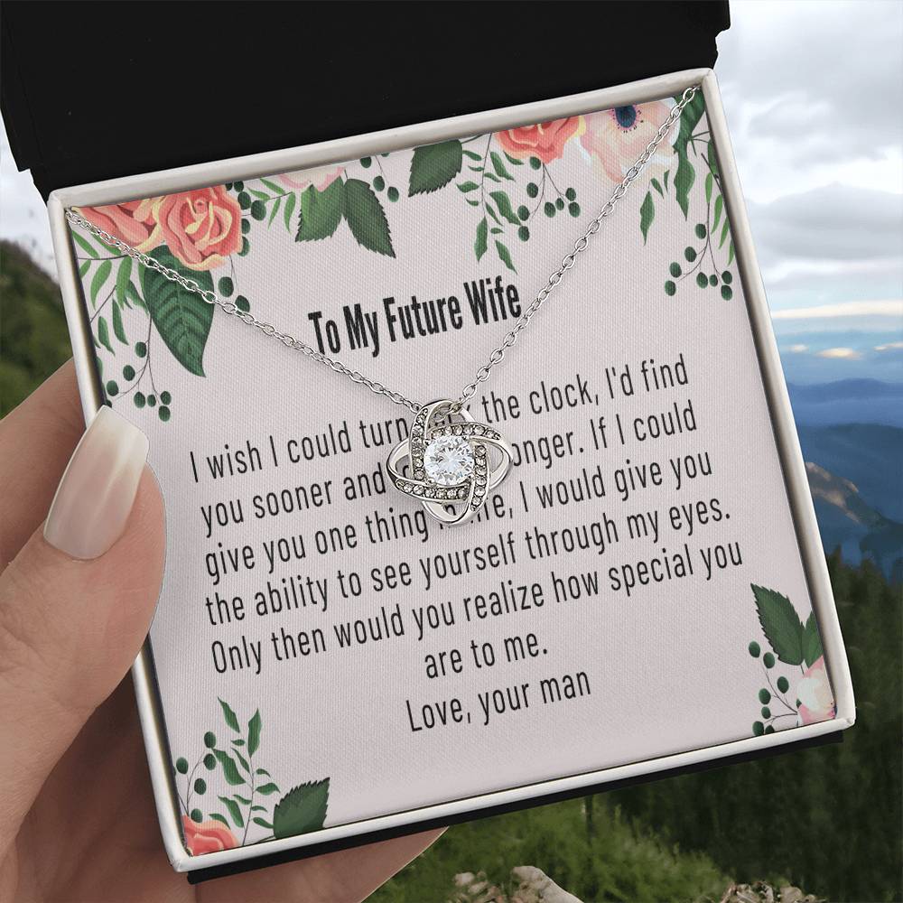 To My Future Wife Love You To The Moon Necklace, Future Wife Gift, Engagement Gift For Her, Future Wife Gift, Romantic Jewelry Gift