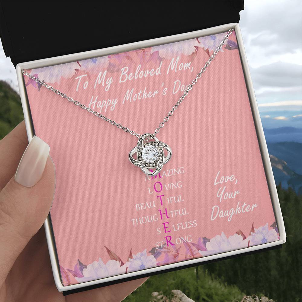 "Mother" - Precious Mother's Day Gift Necklace - Gift For Mother On The Mother’s Day, Women’s Day, Thank You Gift